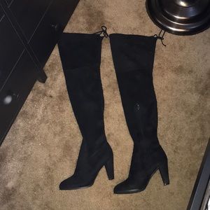 Black Thigh High Boots